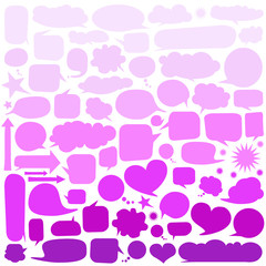Set of  speech bubbles 