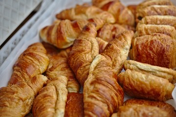 Pastries and bread stall