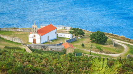 Saint Adrian Hermitage (Ermita de Santo Hadrian) near Malpica de Bergantinos, A Coruna Province, Galicia