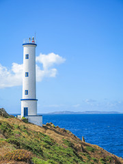 Fototapeta na wymiar Cabo Home lighthouse near Cangas, Pontevedra, Galicia