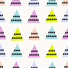 Modern seamless pattern with geometric shapes.