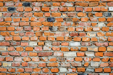 background old brick wall. vintage grunge texture