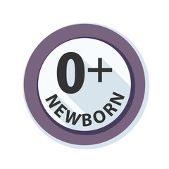 Zero Plus Newborn sign illustration