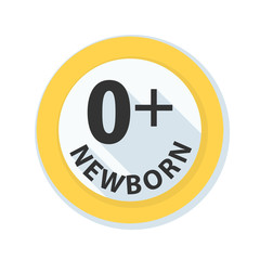Zero Plus Newborn sign illustration