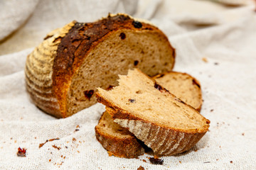 Traditional bread from rye flour baked according to old Russian recipes.