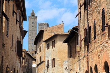 Fototapeta na wymiar Medieval Italy - San Gimignano