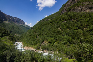 Fototapeta na wymiar norwegian landscape during summer