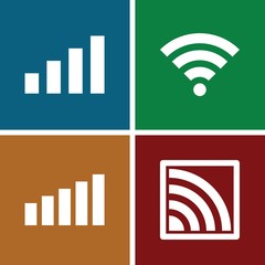 Set of 4 fi filled icons