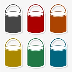 Water bucket vector illustration