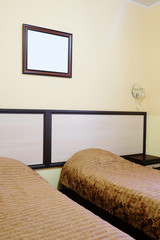 Interior of a hotel bedroom