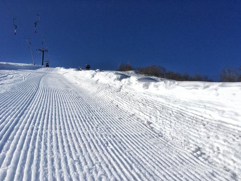 pista battuta per la risalita