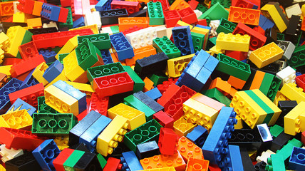 Pile of colorful blocks