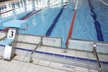 lane in the swimming pool