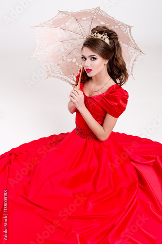 Woman in Dress Sitting On Floor