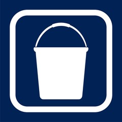 Water bucket vector illustration