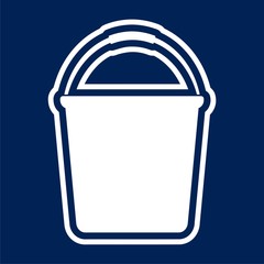 Water bucket vector illustration