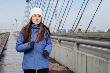 Obraz premium woman jogging healthy activity