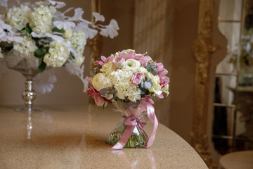 small bouquet on the table