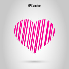 The heart icon. Vector Eps 10