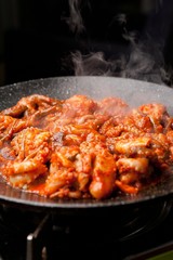 jukkumi bokkeum.  Stir-fried Small Octopus 