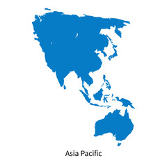 Detailed vector map of Asia Pacific Region - 138014952