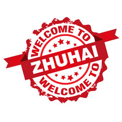 Welcome to Zhuhai, stamp.Sign.Seal.Logo