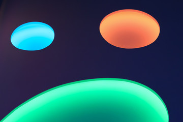 The color background smiley.