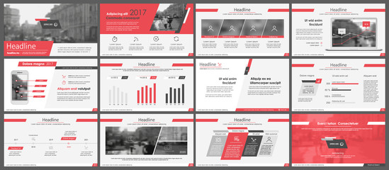 Elements for infographics and presentation templates.