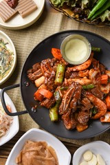 LA galbi jjim. Korean-style Braised Short Rips.
