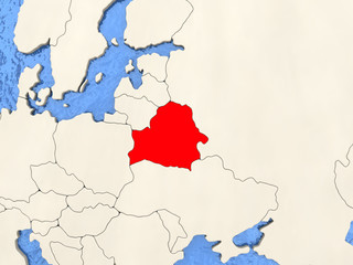 Belarus on map