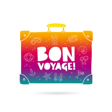 Bon Voyage. Rainbow bag