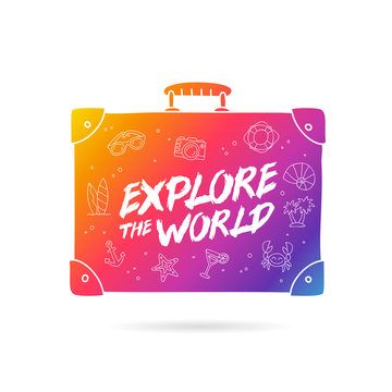 Rainbow bag. Explore the world