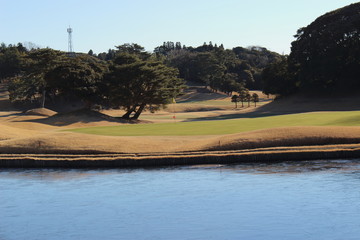 冬のゴルフ場のイメージ