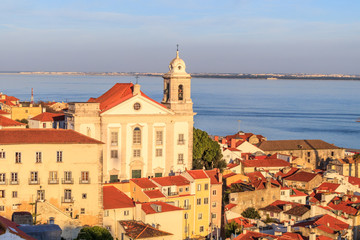 Vista de Alfama em Lisboa
