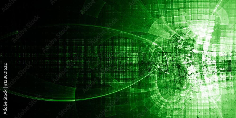 Poster abstract background element. chaotic distortion of regular grid pattern. wide format. technology gli