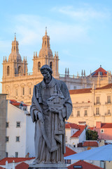 Fototapeta premium Vista de São Vicente em Lisboa