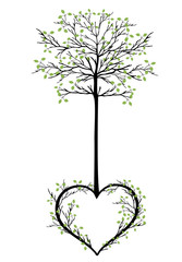 tree with heart