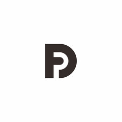 P F D Letter Logo Vector
