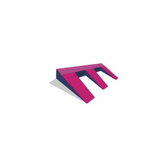 Obraz premium E Letter Bridge Build Logo Vector