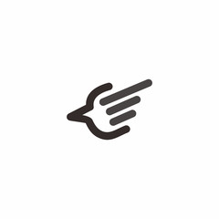Bird Line Logo Vector