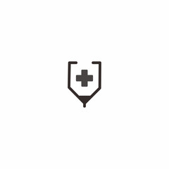 Obraz premium Pencil Medical Icon Logo Vector