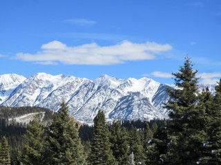 Mountain view from the Purgatory ski area in Colorado