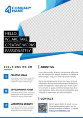 Obraz premium A4 Creative Business Company Fyer Template Concept 2