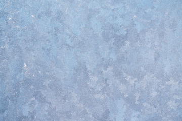 Fototapeta na wymiar frost crystal on window glass in winter season