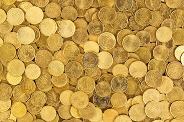Euro Cent Münzen gebraucht, Hintergrund