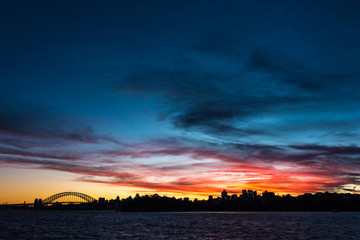 Sydney cityscape at night