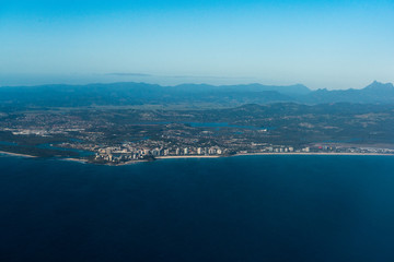 Fototapeta premium Aerial view of Coolangatta, Gold Coast, Australia