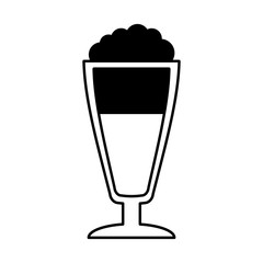 milkshake cup isolated icon vector illustration design