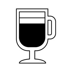 coffee cup drink isolated icon vector illustration design