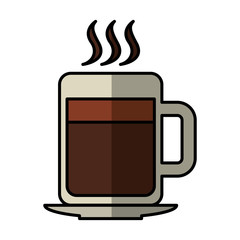 coffee cup drink isolated icon vector illustration design